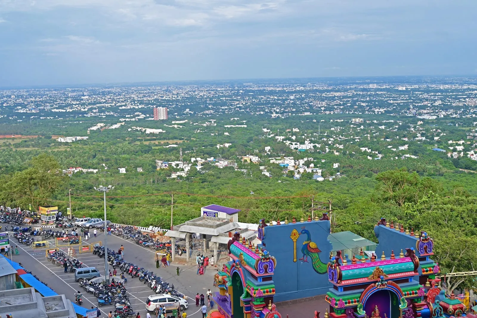 View over Coimbatore from Marudamalai hill