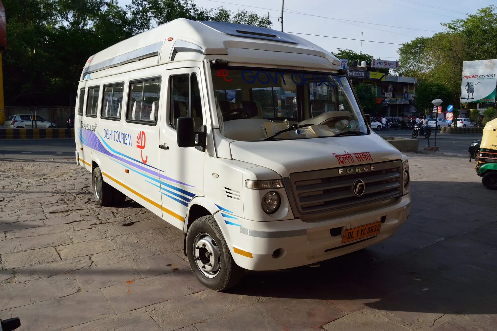 Large passenger van for pilgrimage groups