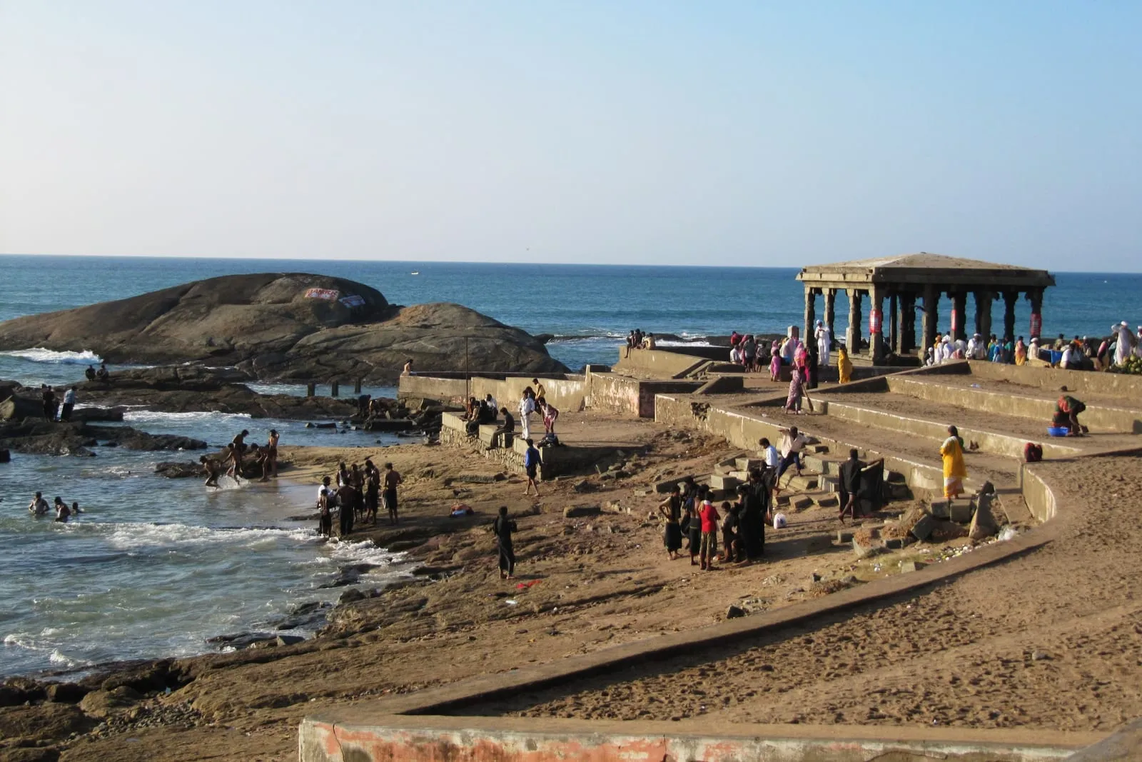 Seashore at Kanyakumari near the Bhagavathy Amman Temple